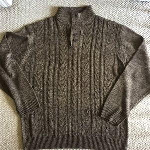 MAXED TERRAIN BROWN KNIT SWEATER